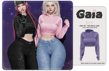 Gaia - dee crop top - lilac