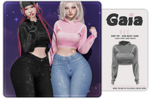 Gaia - dee crop top - grey