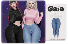 Gaia - dee high waist jeans - blue
