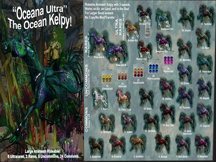 26 *E* RHR "Oceana" Eye Texture HUD -  Albinistic UNCOMMON
