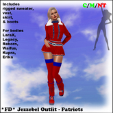 *FD* Jezzebel Oufit [Boxed] Patriots