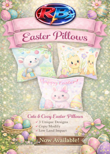RB EASTER PILLOW SET 4