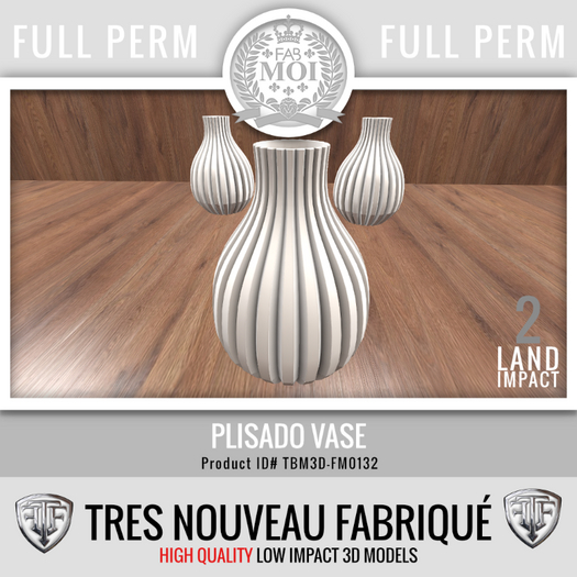 Plisado Vase * Full Perm FM0132