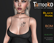 [TattooKO] Tattoo Black Rose