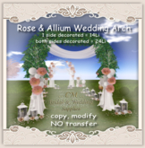 CM..Rose & Allium Wedding Arch *