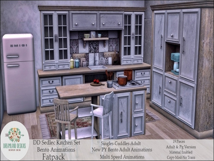 03.DD Sedlec Kitchen Island Boxed RARE