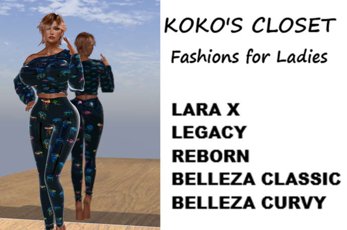 KOKO'S CLOSET JELLYFISH LEGGINGS & TOP