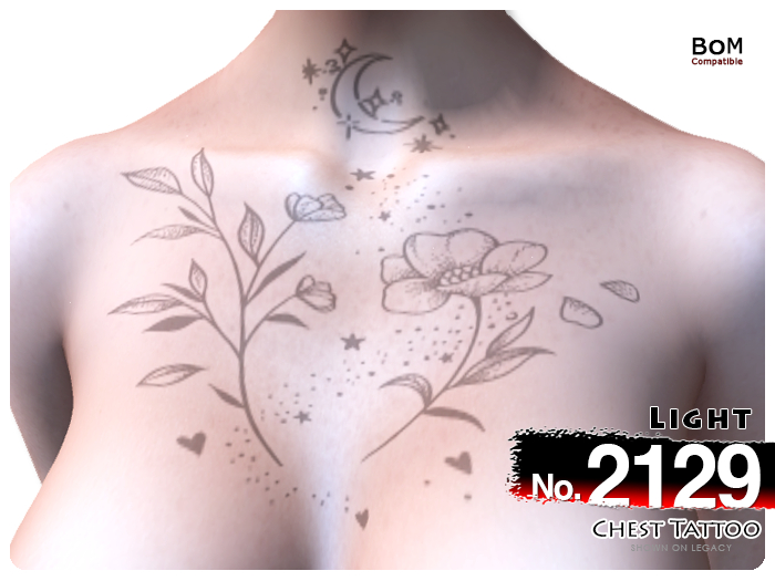 (Chest Tattoo) No.2129 Light