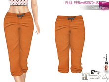 Full Perm Female Casual Orange Capri Pants Joggers for Maitreya 5.3 LaraX Ebody Reborn Legacy