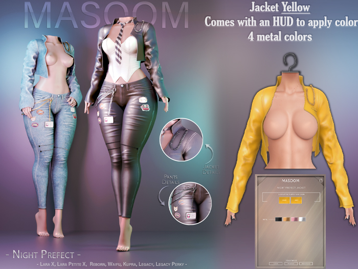 [[ Masoom ]] Night Prefect Jacket - Yellow
