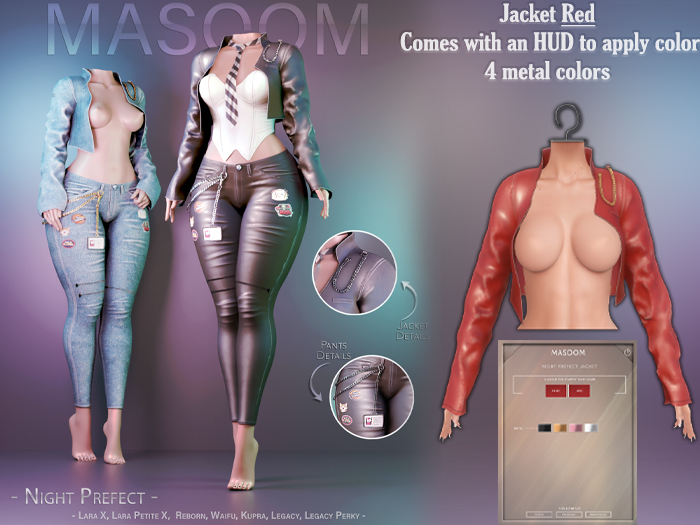 [[ Masoom ]] Night Prefect Jacket - Red