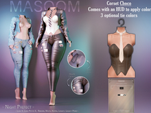 [[ Masoom ]] Night Prefect Corset - Choco