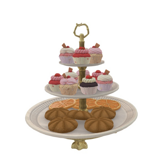 01 Crown Tier Dessert Stand RARE