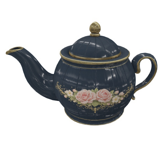 03 Midnight Rose Teapot
