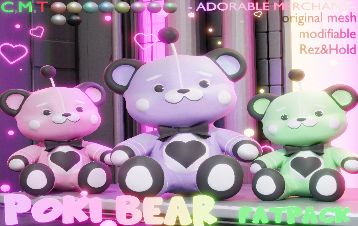 Poki Bear- FATPACK - Adorable Merchant 