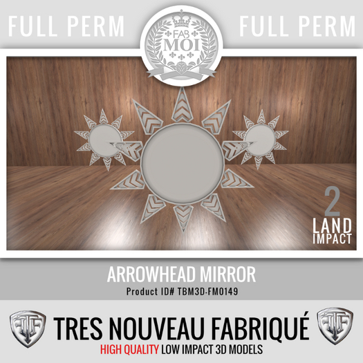 Arrowhead Mirror * Full Perm FM0149
