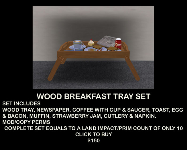 BREAKFAST TRAY SET