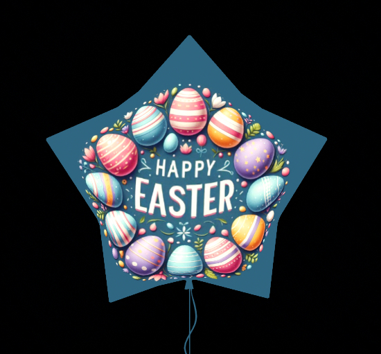 Easter Star Balloon  