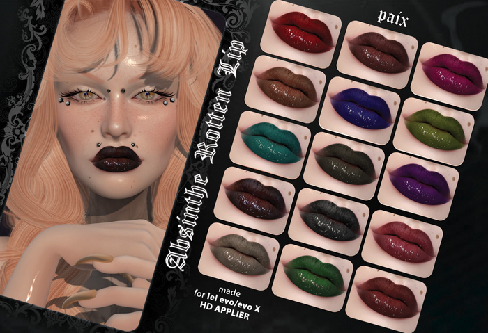 [PAIX] Absinthe Lipgloss - Fatpack
