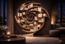 Spiral Modern Bookshelf – Designer Artistic Library Furniture