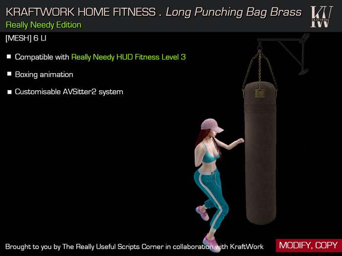 *KraftWork Long Punching Bag (Really Needy Edition)