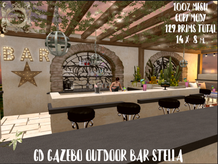 GD GAZEBO OUTDOOR BAR STELLA