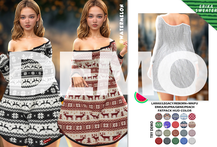 :::DEMO:::@WATERMELON:::ERIKA_SWEATER