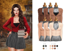-Sorumin- Student girl SET -Cardigan- NUDE PACK