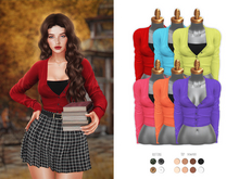 -Sorumin- Student girl SET -Cardigan- BRIGHT PACK