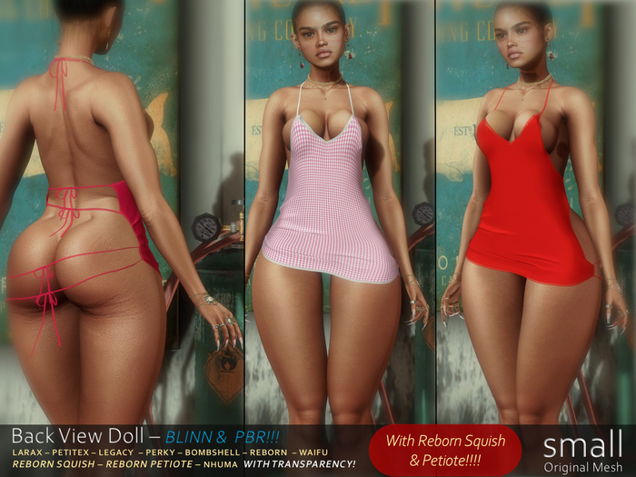 small Back View Doll FATPACK