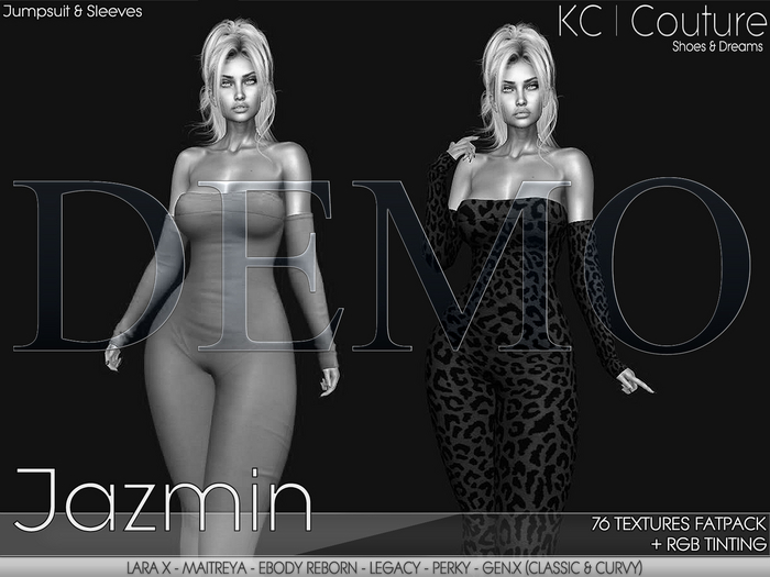 *DEMO* -KC- JAZMIN JUMPSUIT / 76 TEXTURES FATPACK