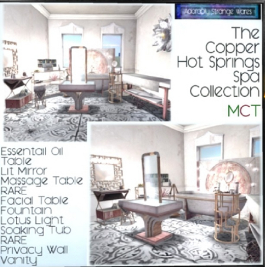 ~ASW~ The Copper Hot Springs Facial Table