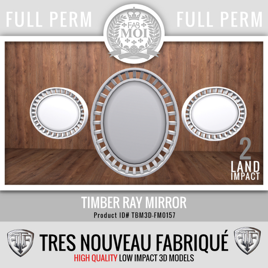 Timber Ray Mirror * Full Perm FM0157