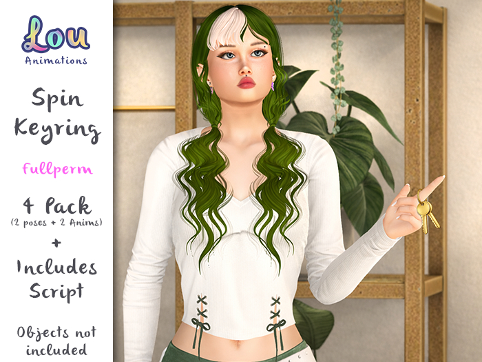 Spin Key  Animation & Poses Pack + Script  FULL PERM AO Bento