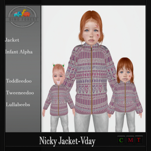 Dino Forest-Nicky jacket Vday