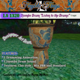 Djembe Designer Drum - Listen to the Drums
