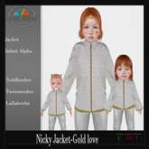 Dino Forest-Nicky jacket Gold love