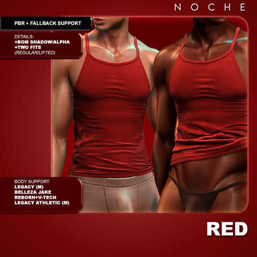Noche. Tanner Tank Red