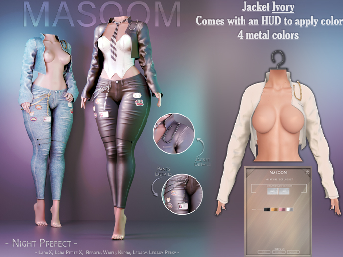 [[ Masoom ]] Night Prefect Jacket - Ivory