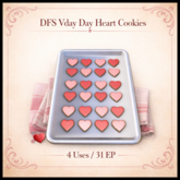 DFS Vday Day Heart Cookies - ACTUAL ITEM