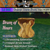 Organic Sinew Drum - Drum of Hours