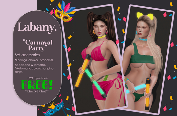 Labany. "Carnaval Party" Set accessories *