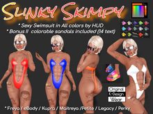 Slinky Skimpy w HUD  (all Color) & Bonus sandals - ADD