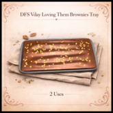 DFS Vday Loving Them Brownies Tray - ACTUAL ITEM