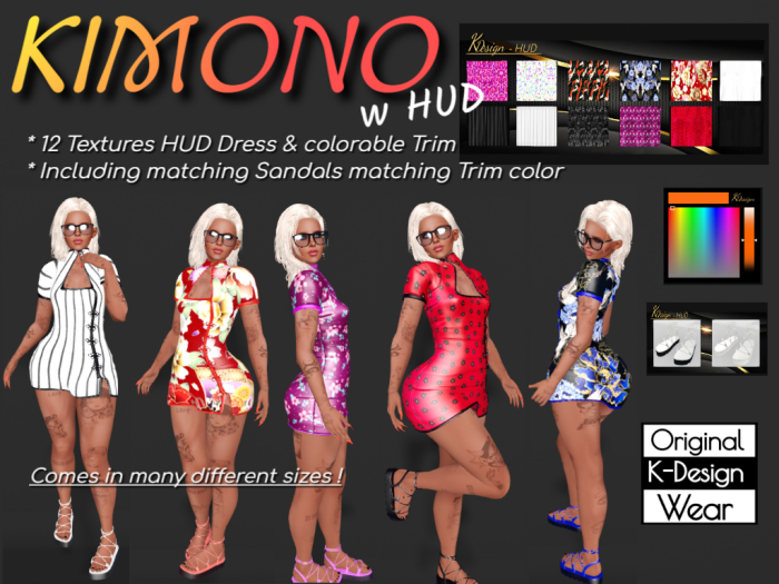 Kimono w HUD & Matching Sandals - ADD