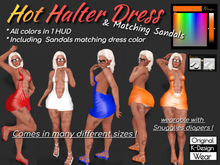 Hot Halterdress (all colors) & Matching Sandals - ADD