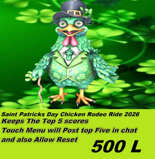 Lucky Leprechaun Chicken Rodeo Ride 2026