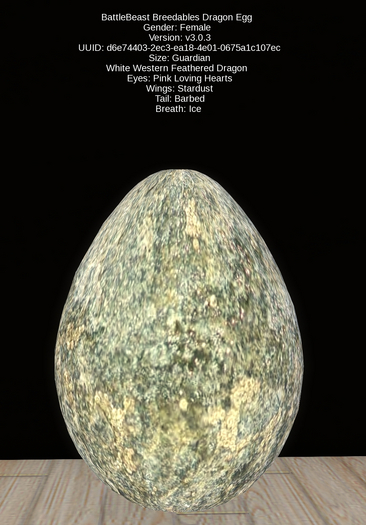 BattleBeast Breedables Dragon Egg
