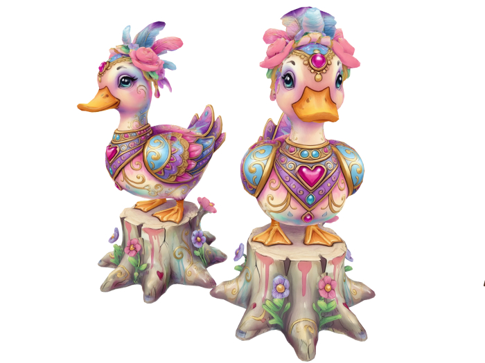 HB: Whimsy Duck on Stump FuLL PERM
