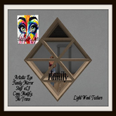 Artistic Eye Family Mirror Lt Wood 6LI LCAE